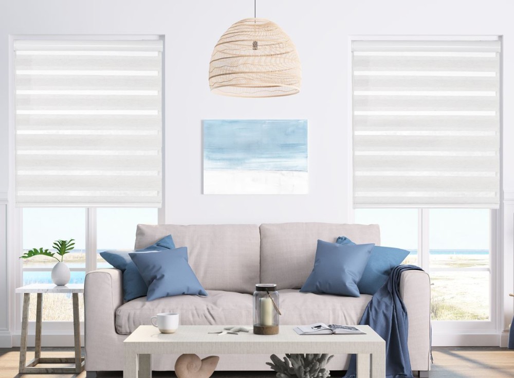 B2D Economy Light Filtering Zebra Shades